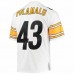 Pittsburgh Steelers Troy Polamalu Men's Mitchell & Ness White 2005 Legacy Replica Jersey