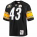 Pittsburgh Steelers Troy Polamalu Men's Mitchell & Ness Black 2007 Authentic Retired Player Jersey