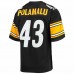 Pittsburgh Steelers Troy Polamalu Men's Mitchell & Ness Black 2007 Authentic Retired Player Jersey