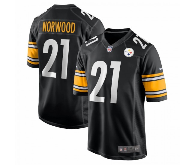 Pittsburgh Steelers Tre Norwood Men's Nike Black Game Jersey