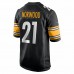 Pittsburgh Steelers Tre Norwood Men's Nike Black Game Jersey