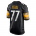 Pittsburgh Steelers John Leglue Men's Nike Black Game Jersey