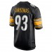 Pittsburgh Steelers Demarcus Christmas Men's Nike Black Game Jersey