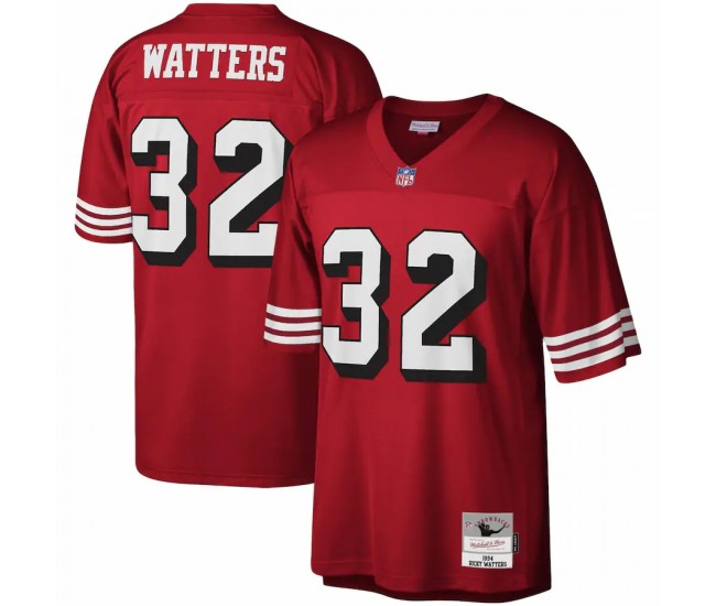 San Francisco 49ers Ricky Watters Men's Mitchell & Ness Scarlet Legacy Replica Jersey