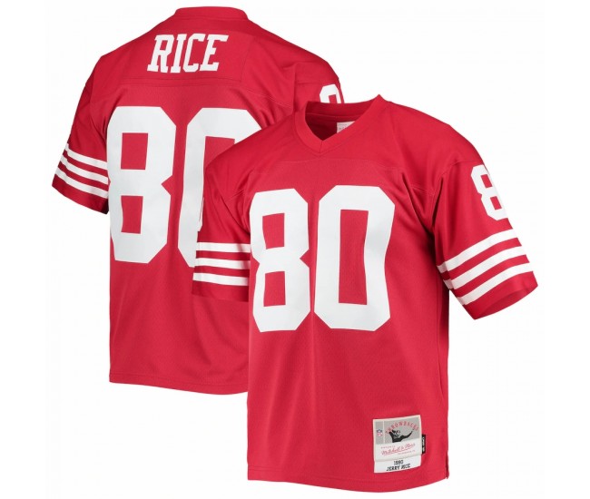 San Francisco 49ers Jerry Rice Men's Mitchell & Ness Scarlet Legacy Replica Jersey