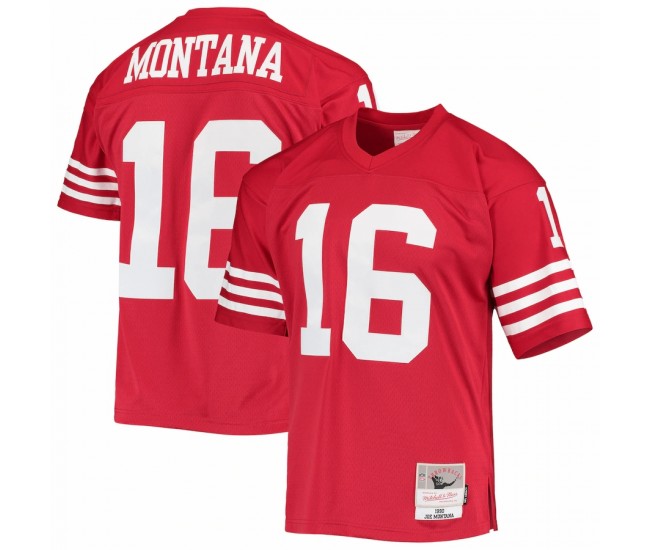 San Francisco 49ers Joe Montana Men's Mitchell & Ness Scarlet Legacy Replica Jersey