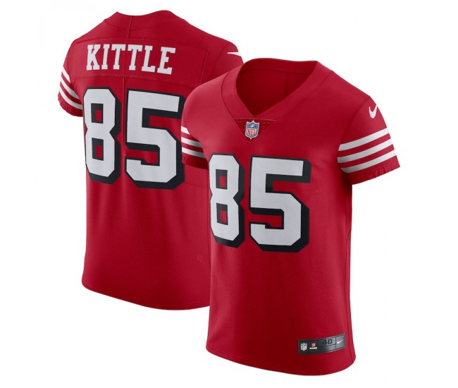 San Francisco 49ers George Kittle Men's Nike Scarlet Alternate Vapor Elite Jersey