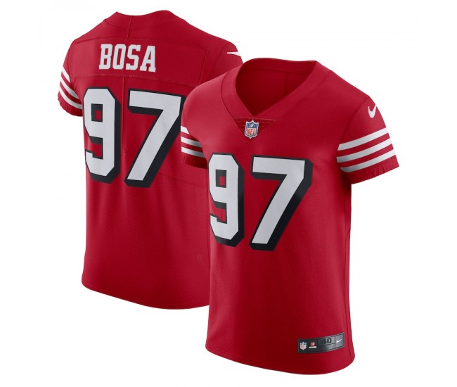 San Francisco 49ers Nick Bosa Men's Nike Scarlet Alternate Vapor Elite Jersey