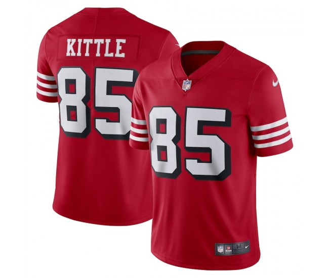 San Francisco 49ers George Kittle Men's Nike Red Alternate Vapor Limited Player Jersey