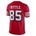 San Francisco 49ers George Kittle Men's Nike Red Alternate Vapor Limited Player Jersey