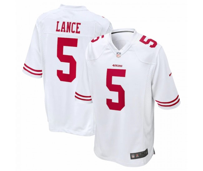 San Francisco 49ers Trey Lance Men's Nike White Game Jersey