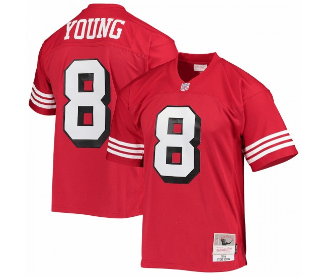 San Francisco 49ers Steve Young Men's Mitchell & Ness Scarlet 1994 Legacy Replica Jersey