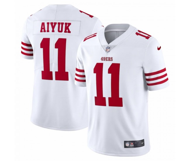 San Francisco 49ers Brandon Aiyuk Men's Nike White Vapor Limited Jersey