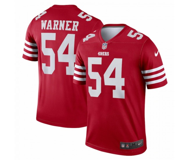 San Francisco 49ers Fred Warner Men's Nike Scarlet Legend Jersey