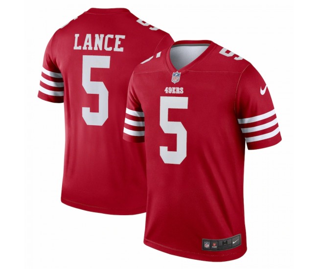 San Francisco 49ers Trey Lance Men's Nike Scarlet Legend Jersey