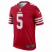 San Francisco 49ers Trey Lance Men's Nike Scarlet Legend Jersey