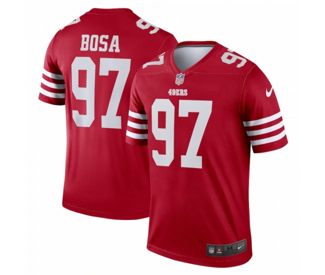 San Francisco 49ers Men's Nick Bosa Nike Scarlet Legend Jersey