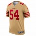 San Francisco 49ers Fred Warner Men's Nike Gold Inverted Legend Jersey