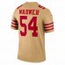 San Francisco 49ers Fred Warner Men's Nike Gold Inverted Legend Jersey