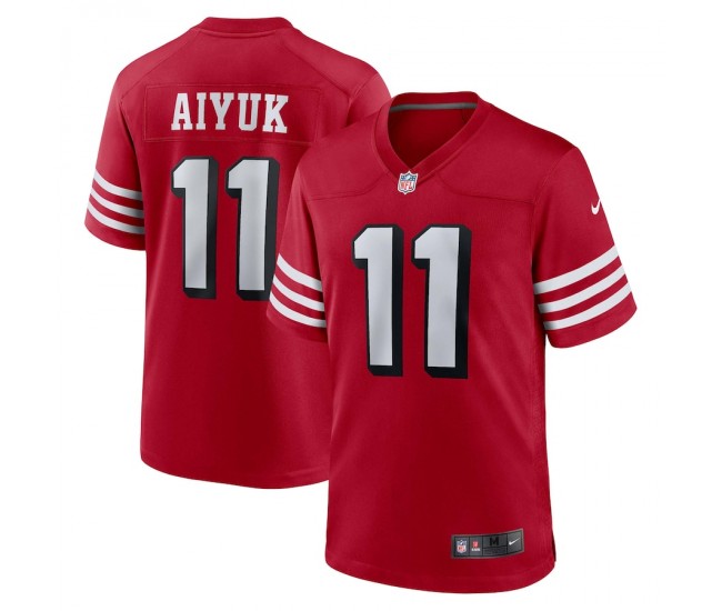 San Francisco 49ers Brandon Aiyuk Men's Nike Scarlet Alternate Game Jersey