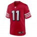 San Francisco 49ers Brandon Aiyuk Men's Nike Scarlet Alternate Game Jersey