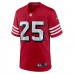 San Francisco 49ers Elijah Mitchell Men's Nike Scarlet Alternate Game Jersey