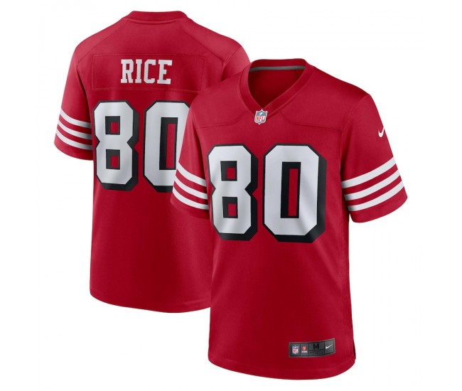 San Francisco 49ers Jerry Rice Men's Nike Scarlet Retired Alternate Game Jersey