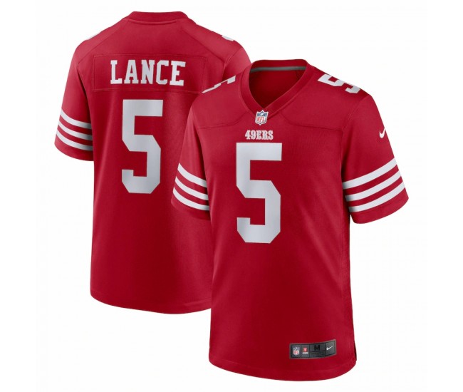 San Francisco 49ers Trey Lance Men's Nike Scarlet Game Player Jersey