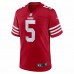 San Francisco 49ers Trey Lance Men's Nike Scarlet Game Player Jersey