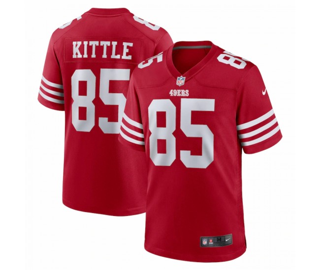 San Francisco 49ers George Kittle Men's Nike Scarlet Player Game Jersey