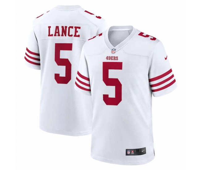 San Francisco 49ers Trey Lance Men's Nike White Player Game Jersey