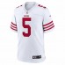 San Francisco 49ers Trey Lance Men's Nike White Player Game Jersey