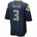 Seattle Seahawks Russell Wilson Men's Nike College Navy Game Player Jersey