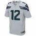 Seattle Seahawks 12s Mens Nike Gray Elite Jersey