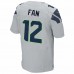 Seattle Seahawks 12s Mens Nike Gray Elite Jersey