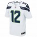 Seattle Seahawks 12s Mens Nike White Elite Jersey