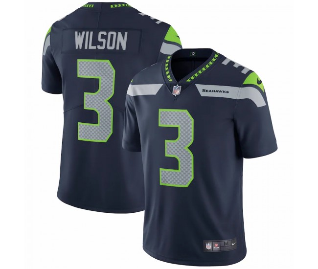 Seattle Seahawks Russell Wilson Men's Nike College Navy Vapor Untouchable Limited Player Jersey