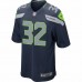 Seattle Seahawks Chris Carson Men's Nike Navy Game Player Jersey