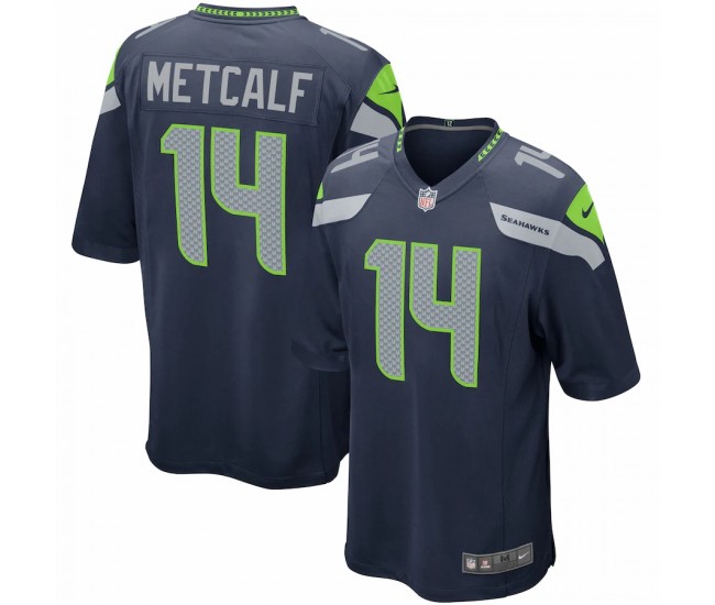 Seattle Seahawks DK Metcalf Men's Nike College Navy Game Player Jersey