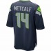 Seattle Seahawks DK Metcalf Men's Nike College Navy Game Player Jersey