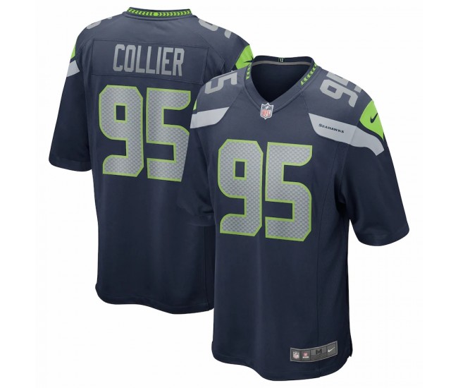 Seattle Seahawks L.J. Collier Men's Nike College Navy Game Player Jersey