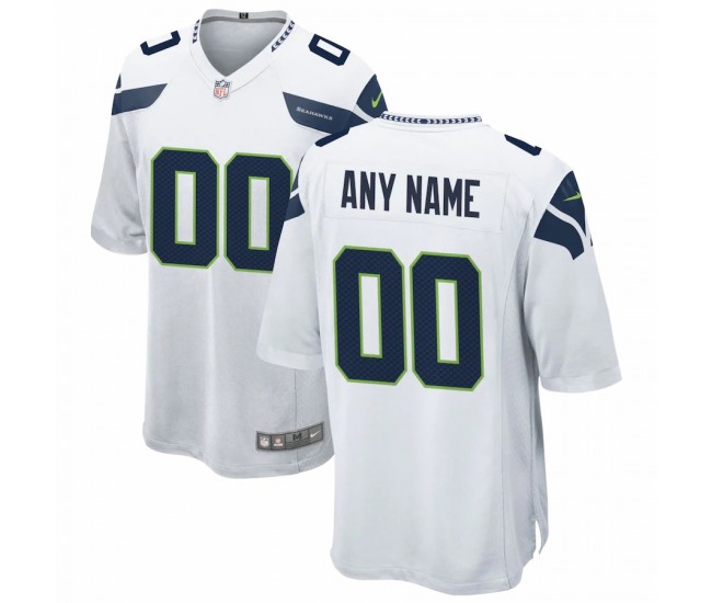 Seattle Seahawks Men's Nike White Custom Game Jersey