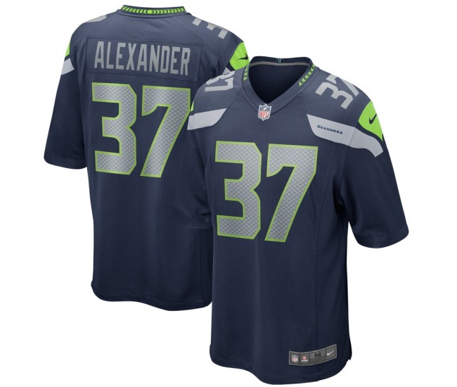 Seattle Seahawks Shaun Alexander Men's Nike College Navy Game Retired Player Jersey