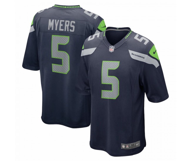 Seattle Seahawks Jason Myers Men's Nike College Navy Game Jersey