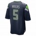 Seattle Seahawks Jason Myers Men's Nike College Navy Game Jersey