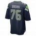 Seattle Seahawks Duane Brown Men's Nike College Navy Game Jersey