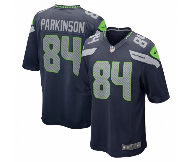 Seattle Seahawks Colby Parkinson Men's Nike College Navy Game Jersey