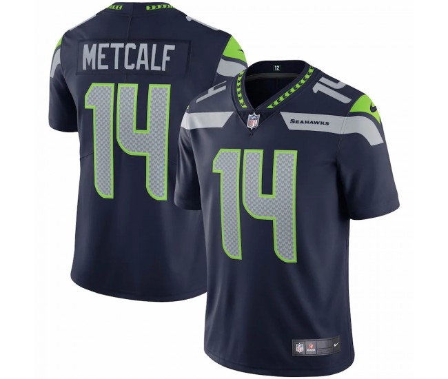 Seattle Seahawks DK Metcalf Men's Nike College Navy Vapor Limited Jersey