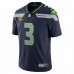 Seattle Seahawks Russell Wilson Men's Nike College Navy Captain Vapor Limited Jersey