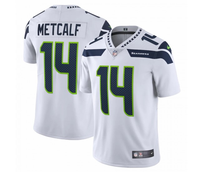 Seattle Seahawks DK Metcalf Men's Nike White Vapor Limited Jersey